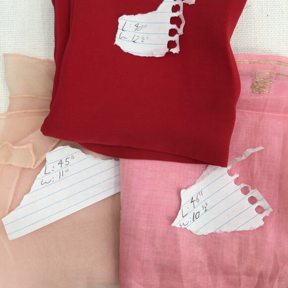 VINTAGE Women's Sheer Chiffon Lot of 3 Floral Print Scarves Wraps Scarf Metallic - Picture 7 of 7